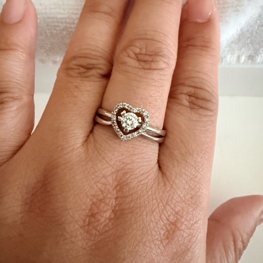 14K gold diamond ring set (2 Rings)